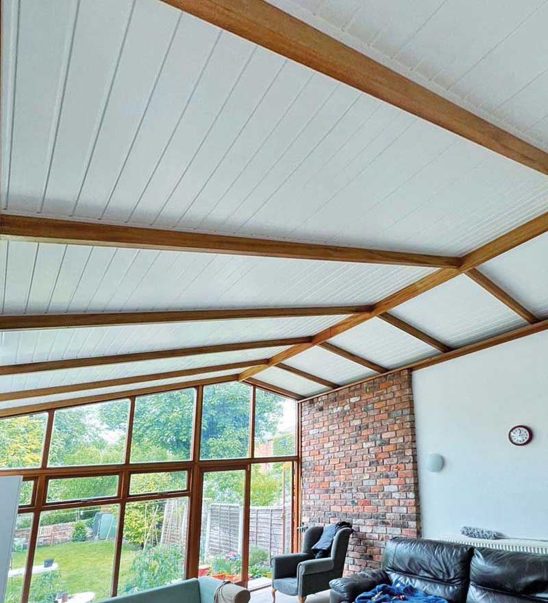 Conservatory roof insulation system installed by Conservandsave